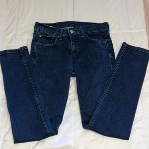Levi’s Dark Wash Low Rise Skinny Jeans